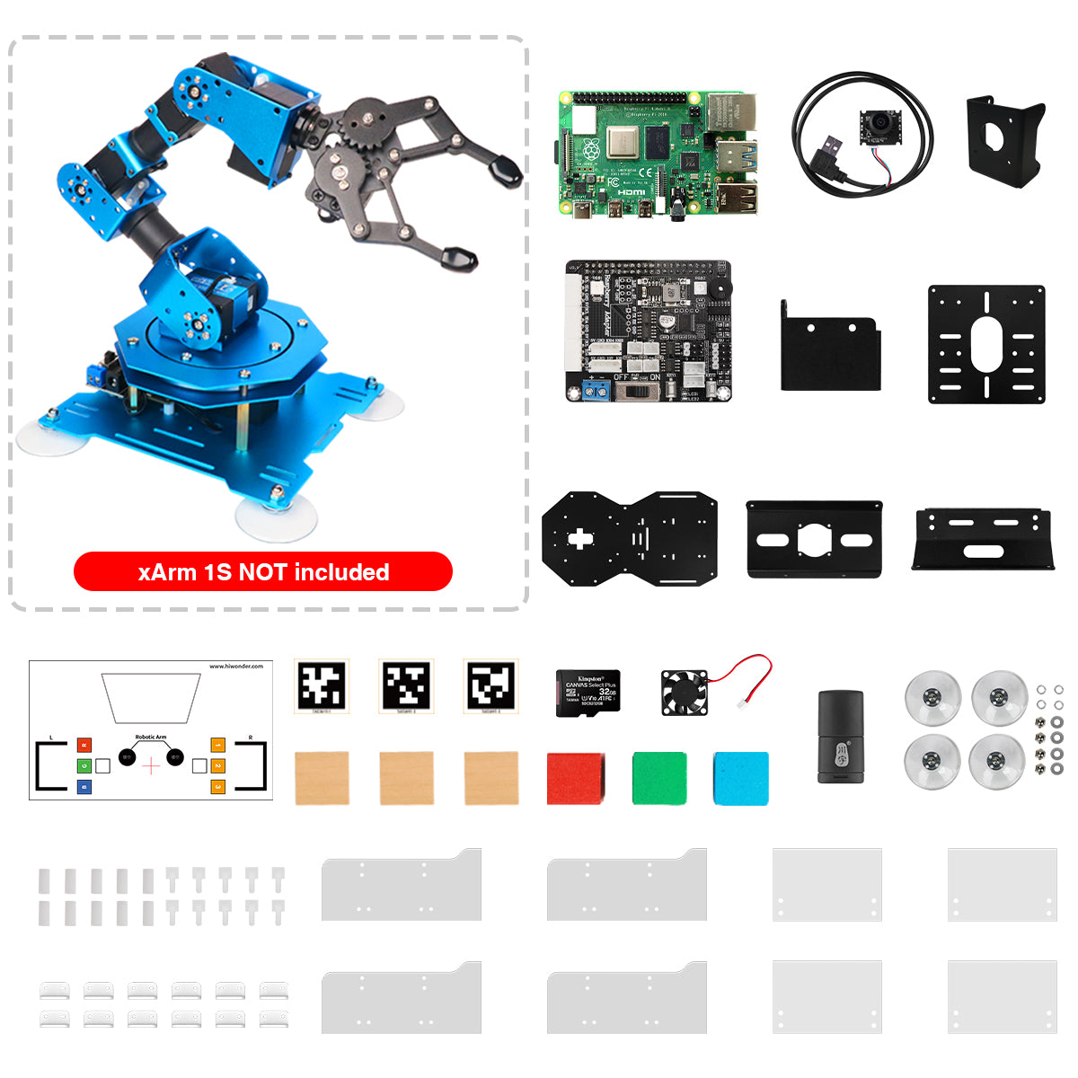 Raspberry Pi 4B Extension Kit for xArm Robotic Arm Raspberry Pi 4B Extension Kit for xArm Robotic Arm